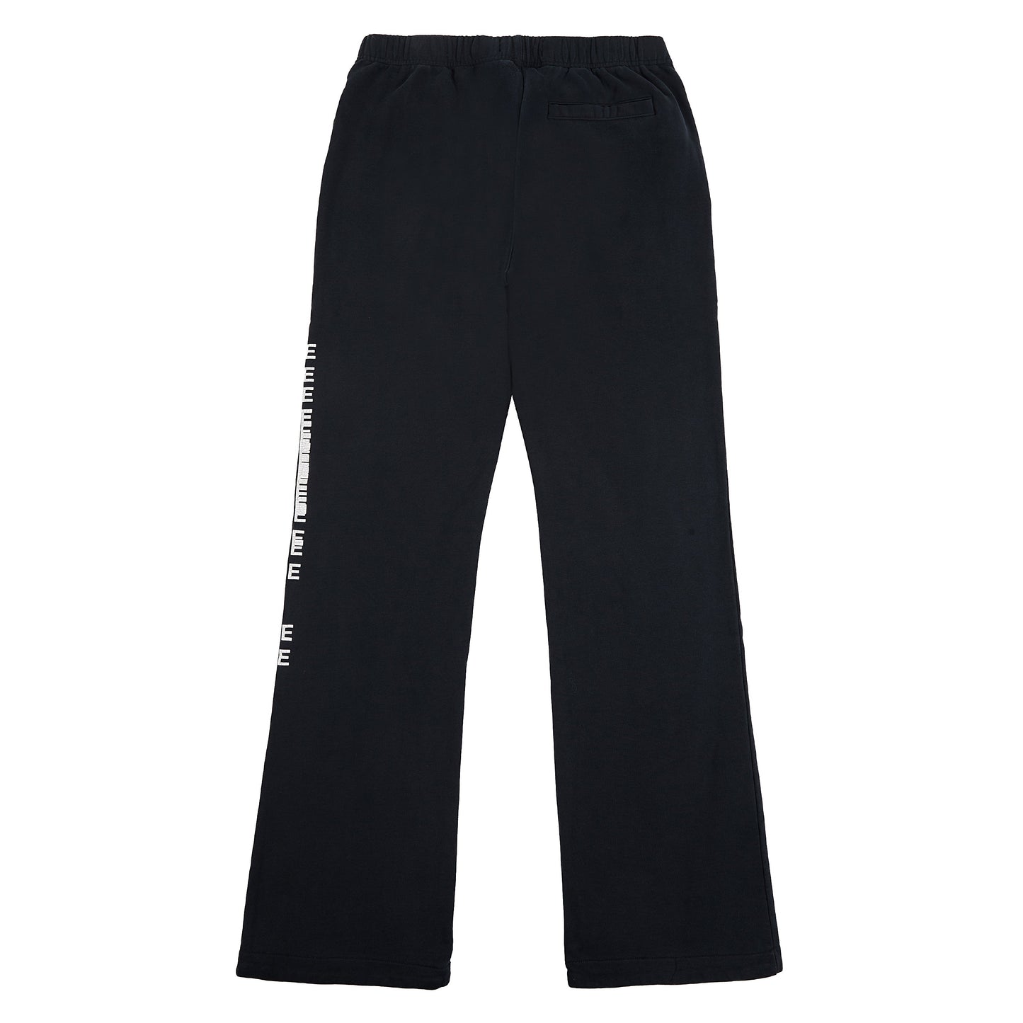 Cracked Puzzle Flared Sweatpant | Black