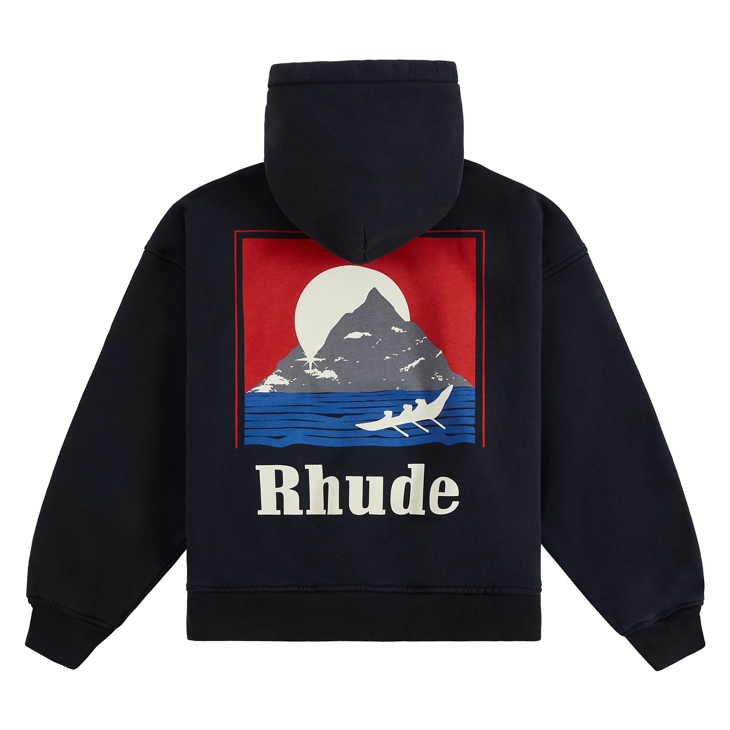 Moonlight Regatta Hoodie | Vintage Black/Red/Blue