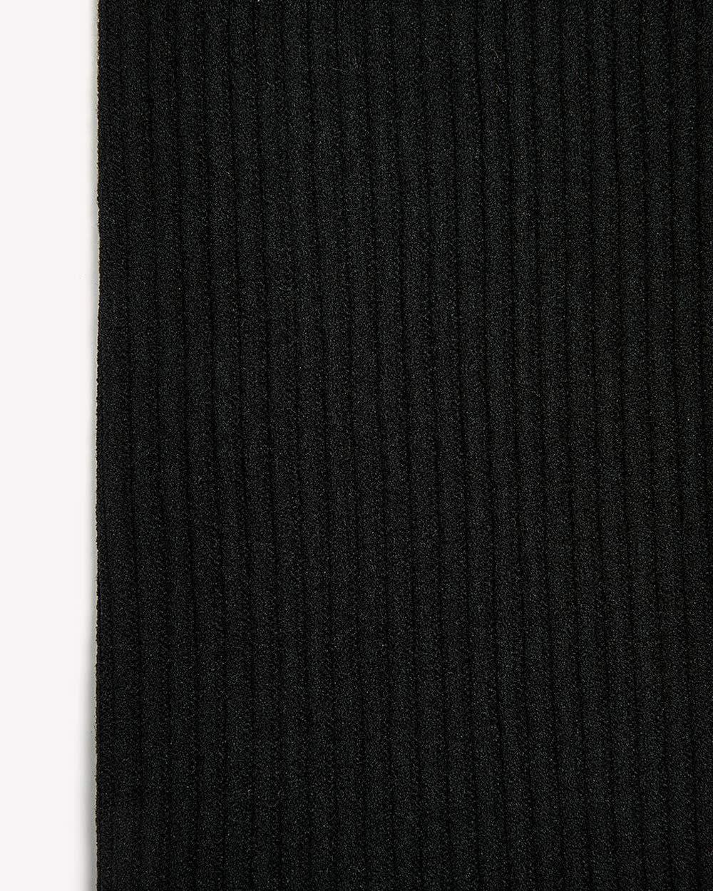 Black Ribbed Tights