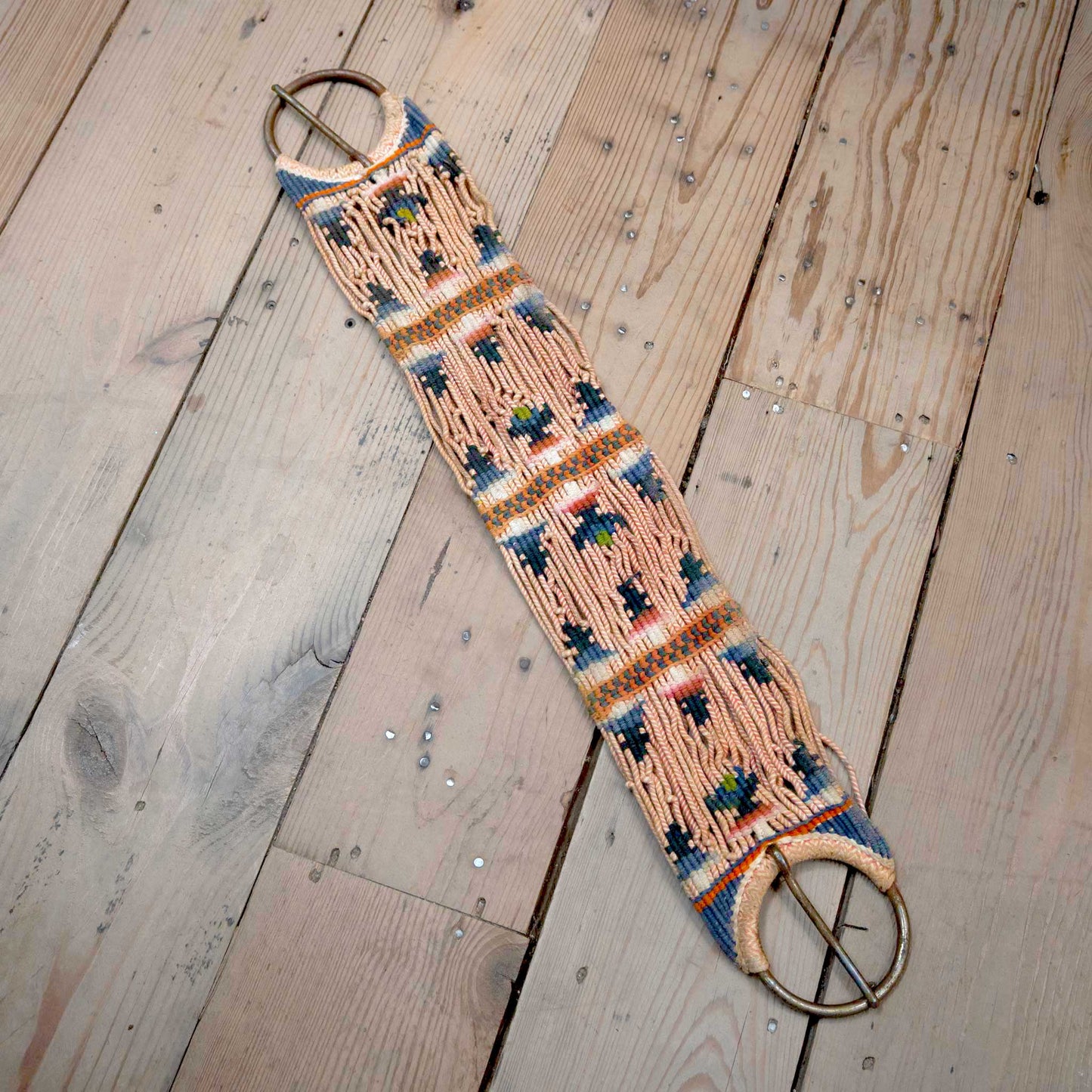 1940's-50's Colored Woven Horse Cinch