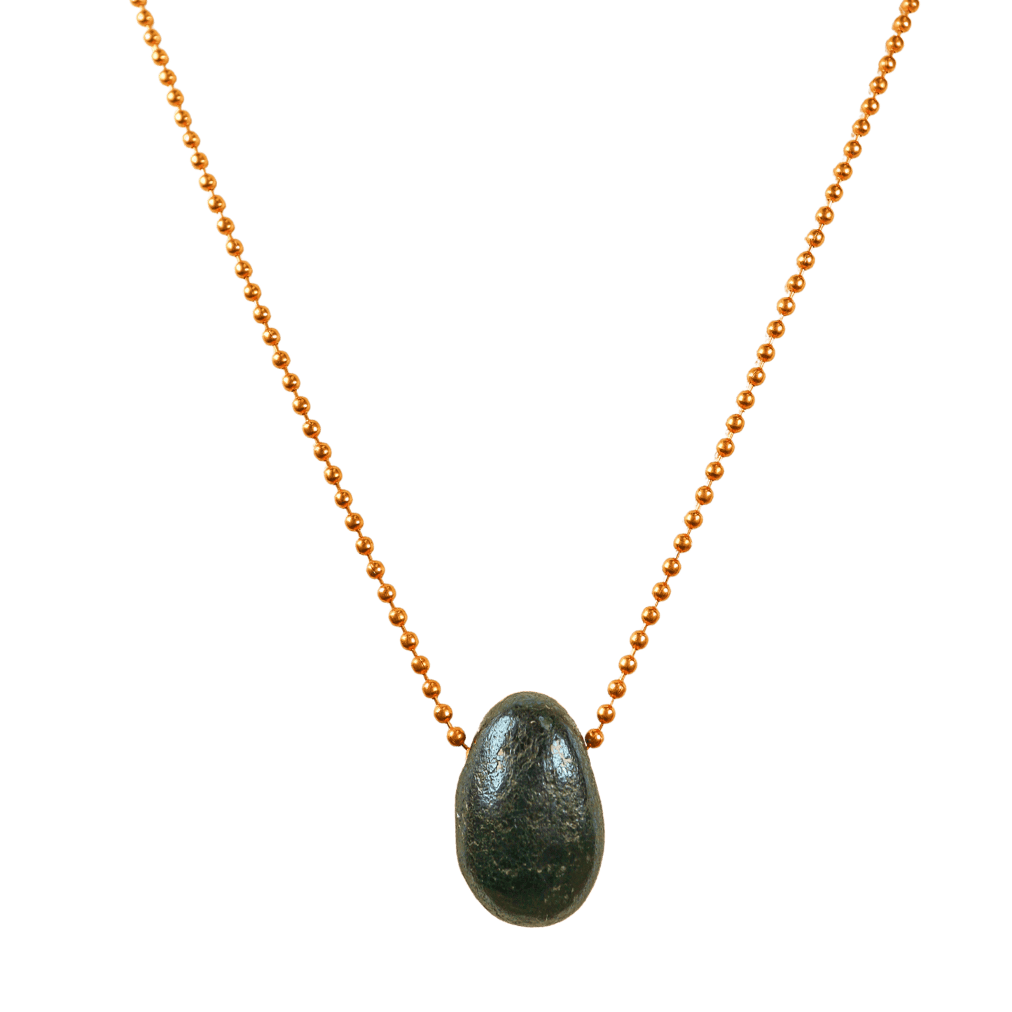 Covellite with Copper Ball Chain Necklace