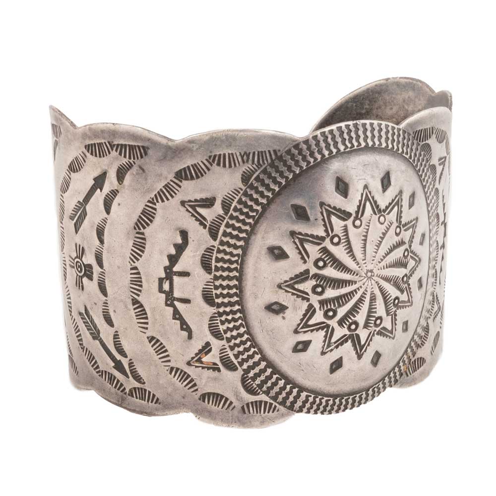 1920 Harvey Silver Stamped Cuff