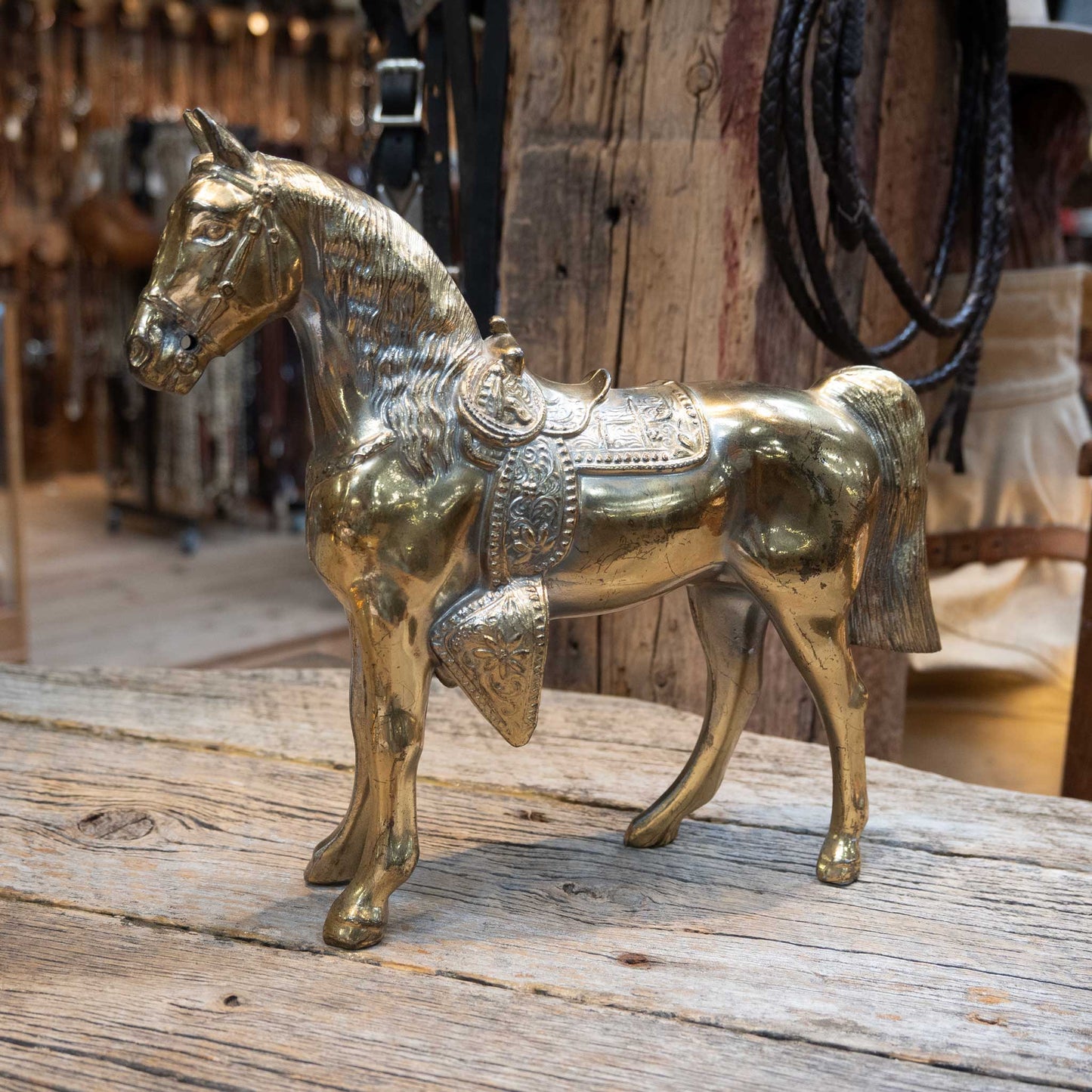 1950's Gold Clad Finish Horse Statue