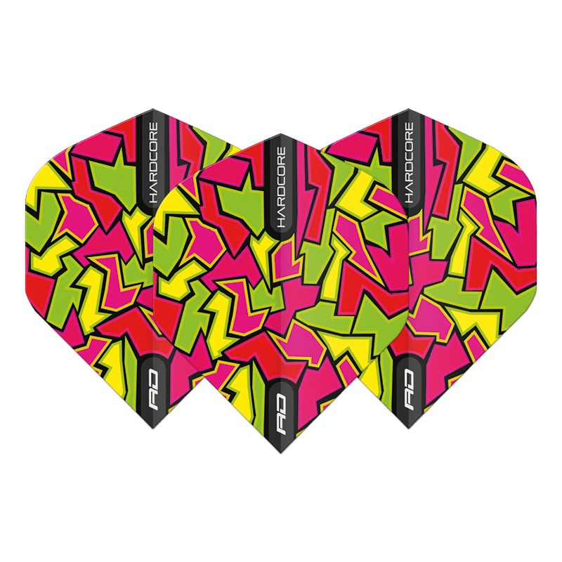 RED DRAGON - Hardcore Radical Red Crackle Dart Flights