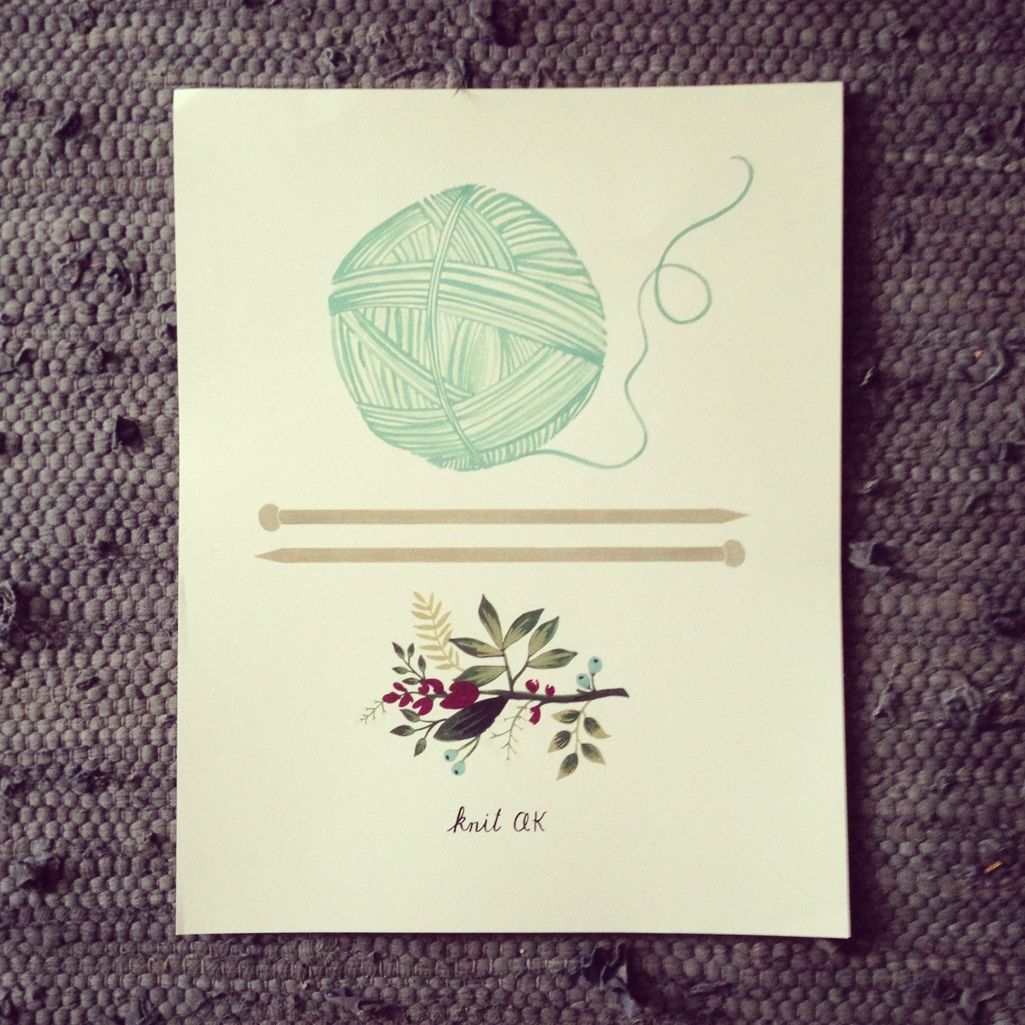 Knit AK Print