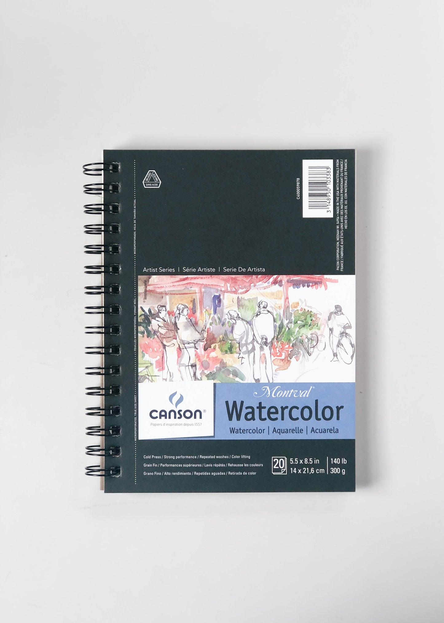 Canson Montreal Watercolor Paper, 5.5"x8.5"