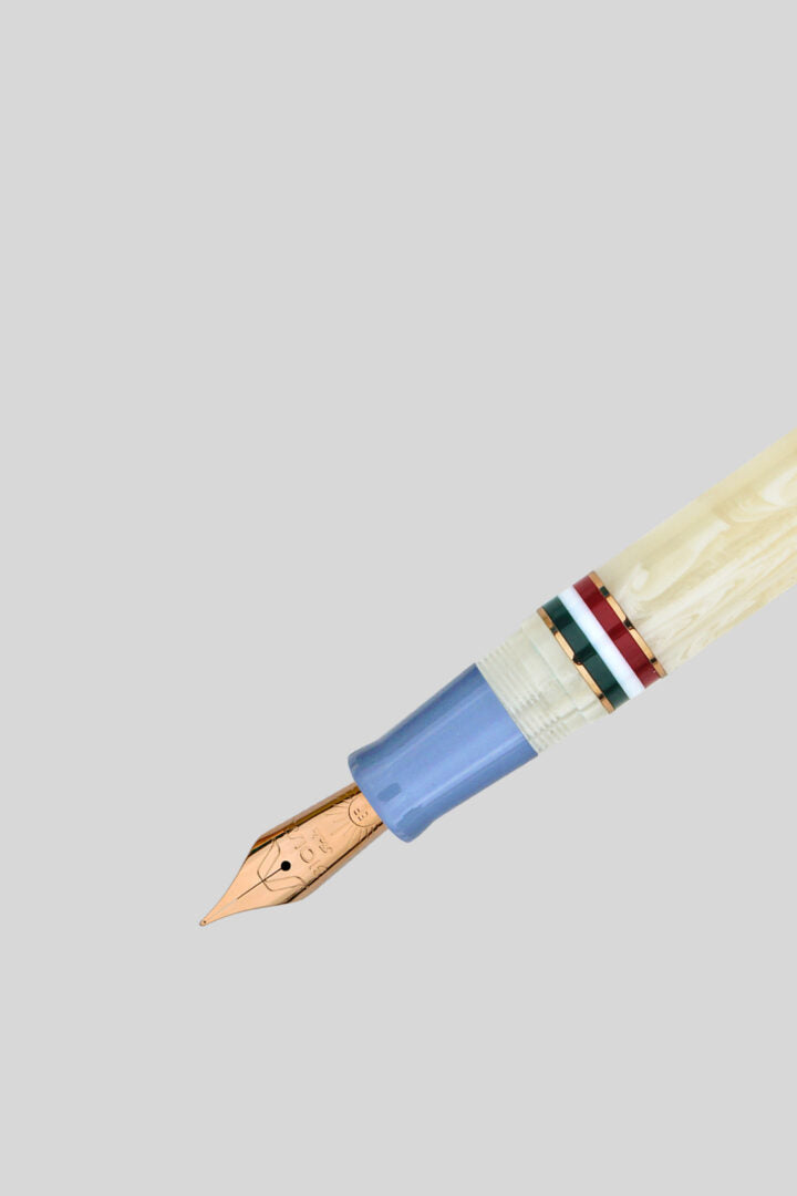 Gioia Partenope Avorio Fountain Pen Rose Gold Trim