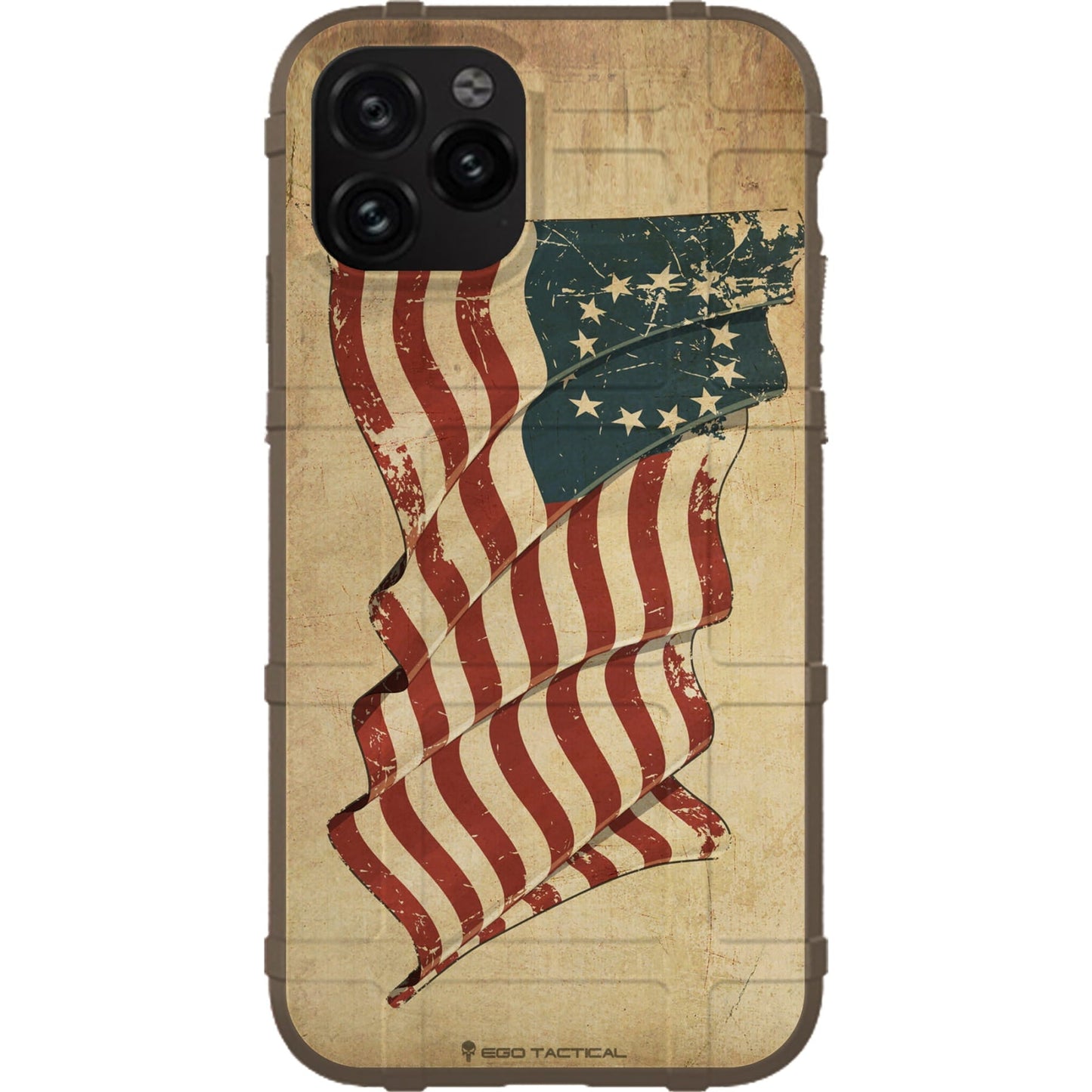 Vintage US Election Flag (13 Star or 50 Star) Waving Custom Printed Case Design for Apple, Samsung, Google & Motorola Phone Models