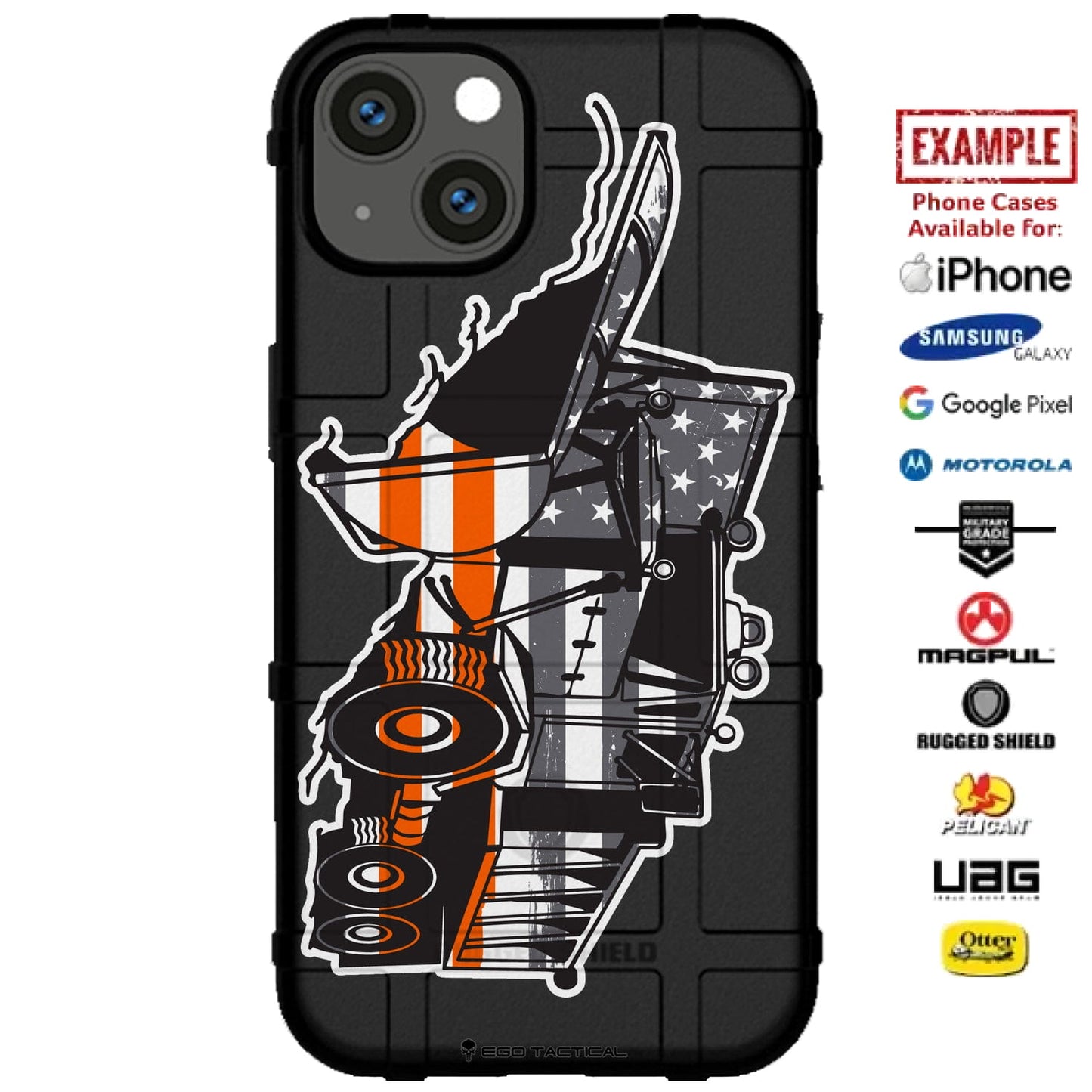 DPW Public Workers Snow Plow Custom Printed Case Design for Apple, Samsung, Google & Motorola Phone Models