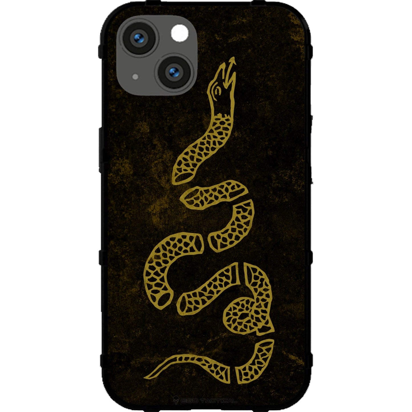 Benjamin Franklin's Join or Die Snake on Black Custom Printed Case Design for Apple, Samsung, Google & Motorola Phone Models