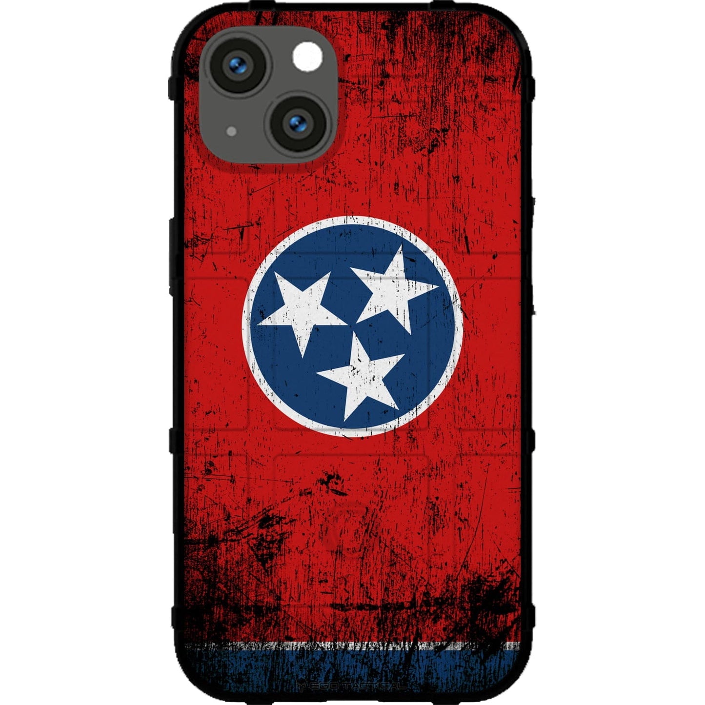 Subdued and Weathered Tennessee State Flag Custom Printed Case Design for Apple, Samsung, Google & Motorola Phone Models