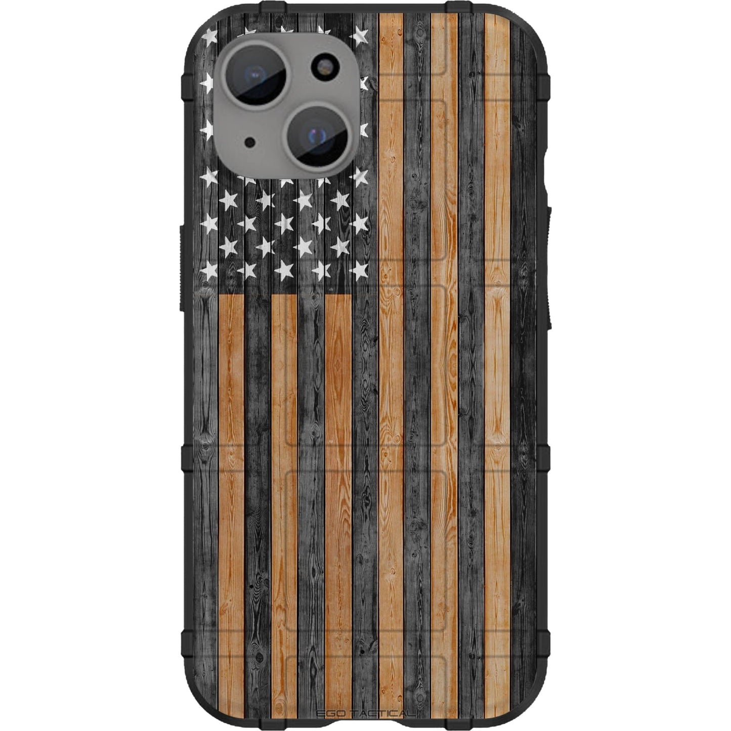 US American Flag on Pine Wood Custom Printed Case Design for Apple, Samsung, Google & Motorola Phone Models
