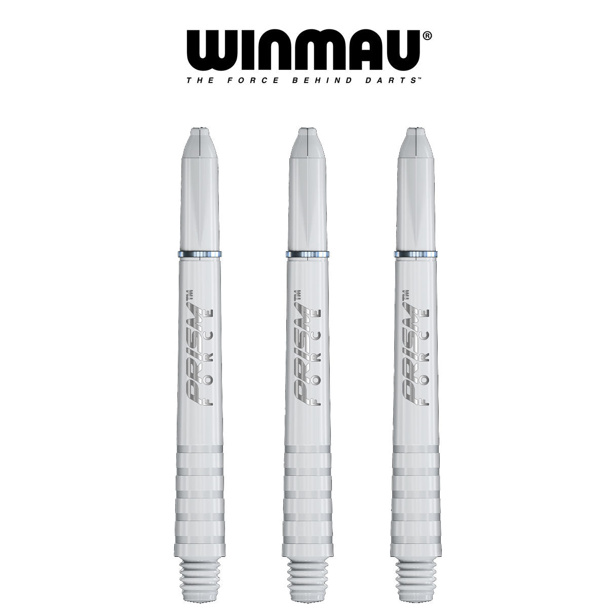 WINMAU Prism Force - Ring Lock Dart Shafts - MEDIUM WHITE