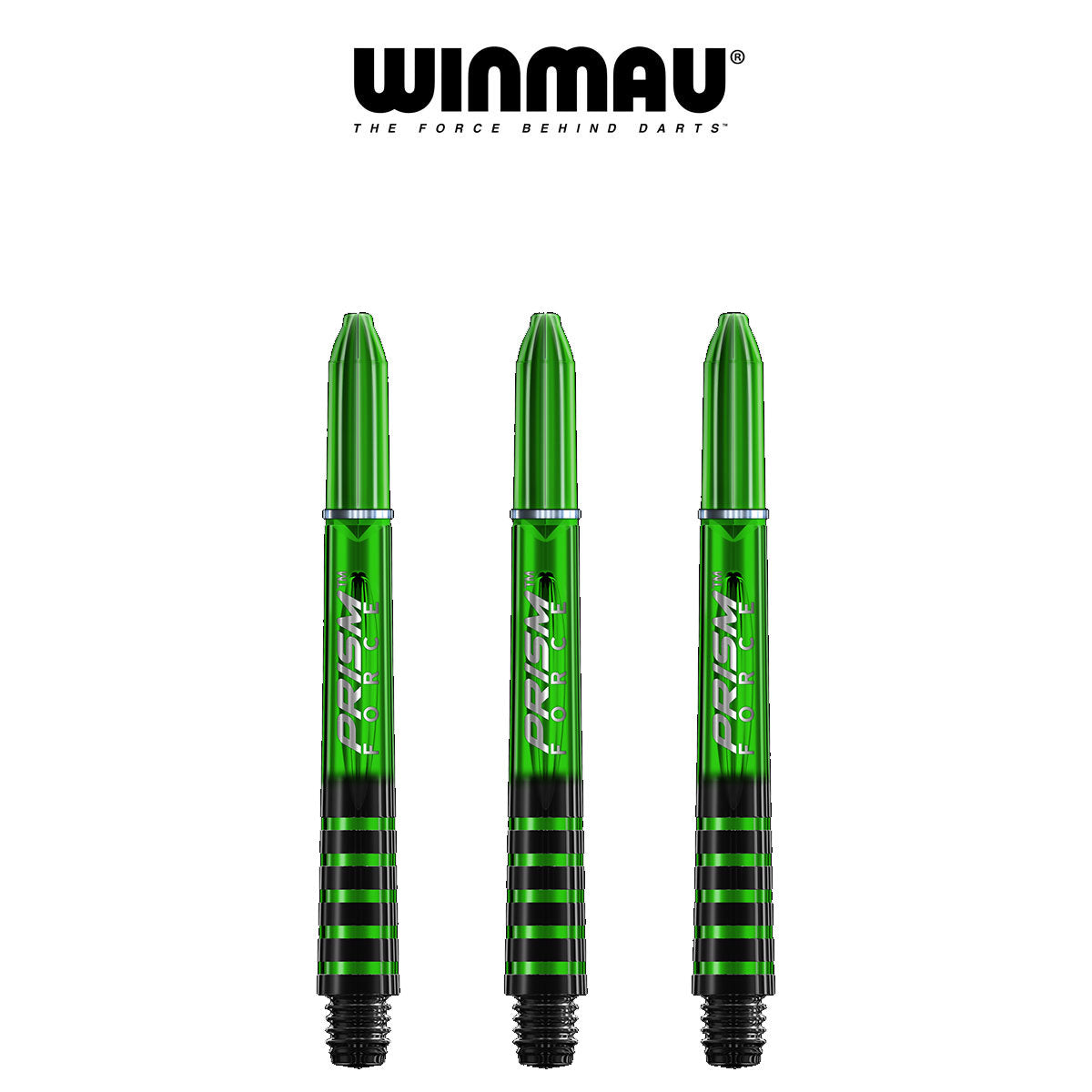 WINMAU Prism Force - Ring Lock Dart Shafts - INT GREEN