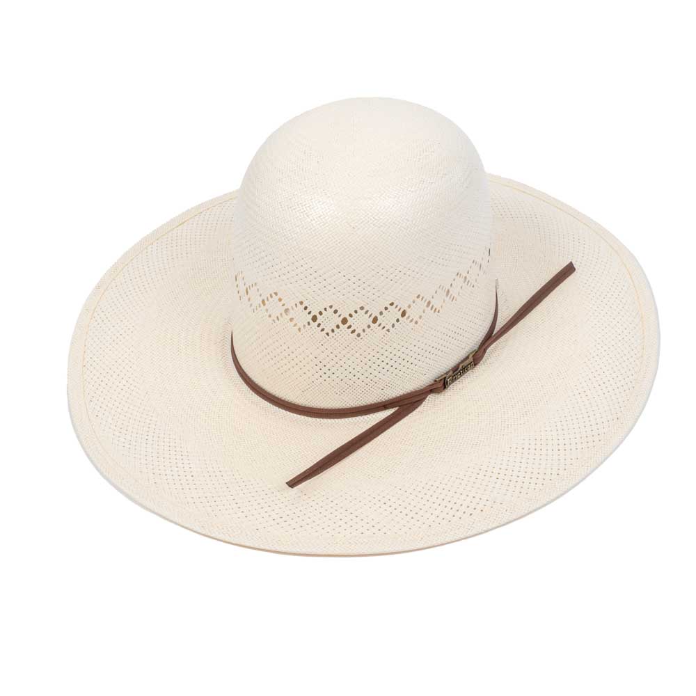 American Fancy Vent 4 1/4" Brim Open Crown Straw Hat