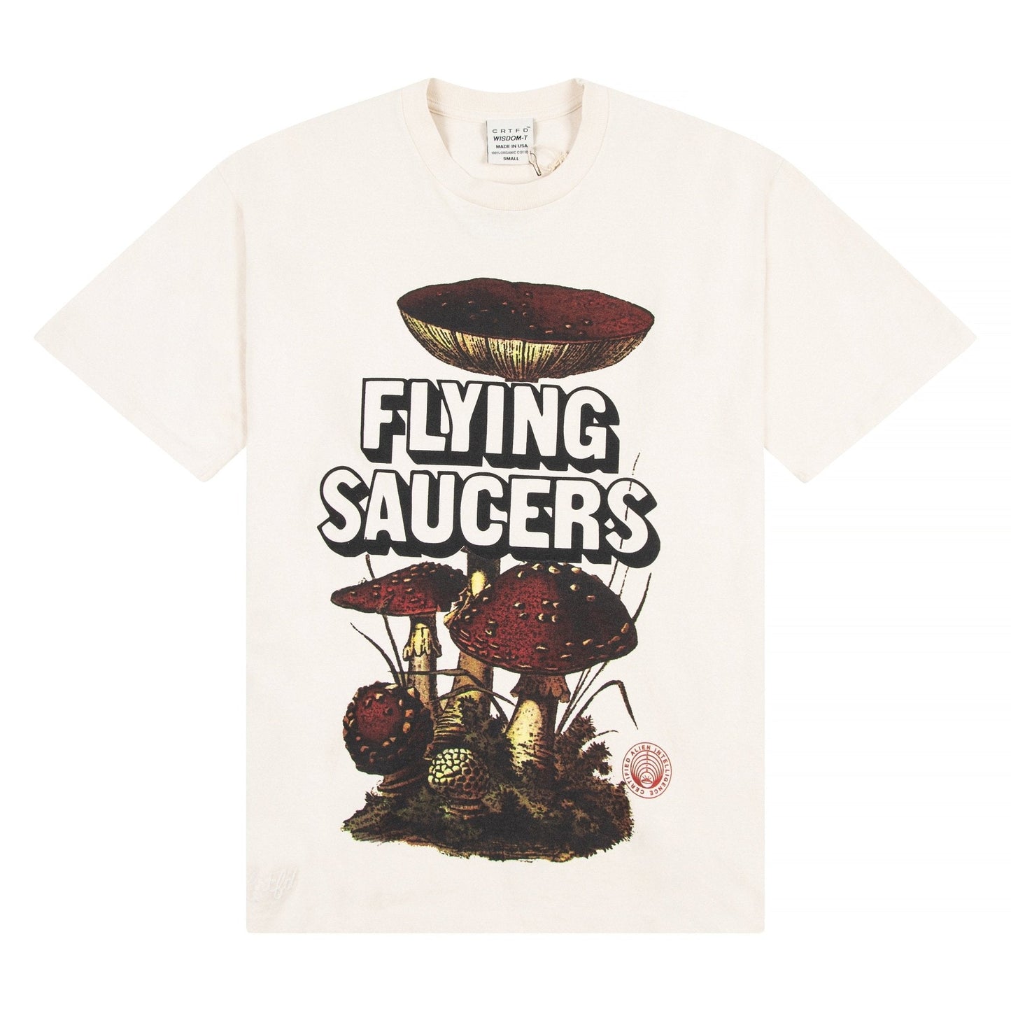 Flying Saucers Tee | Natural