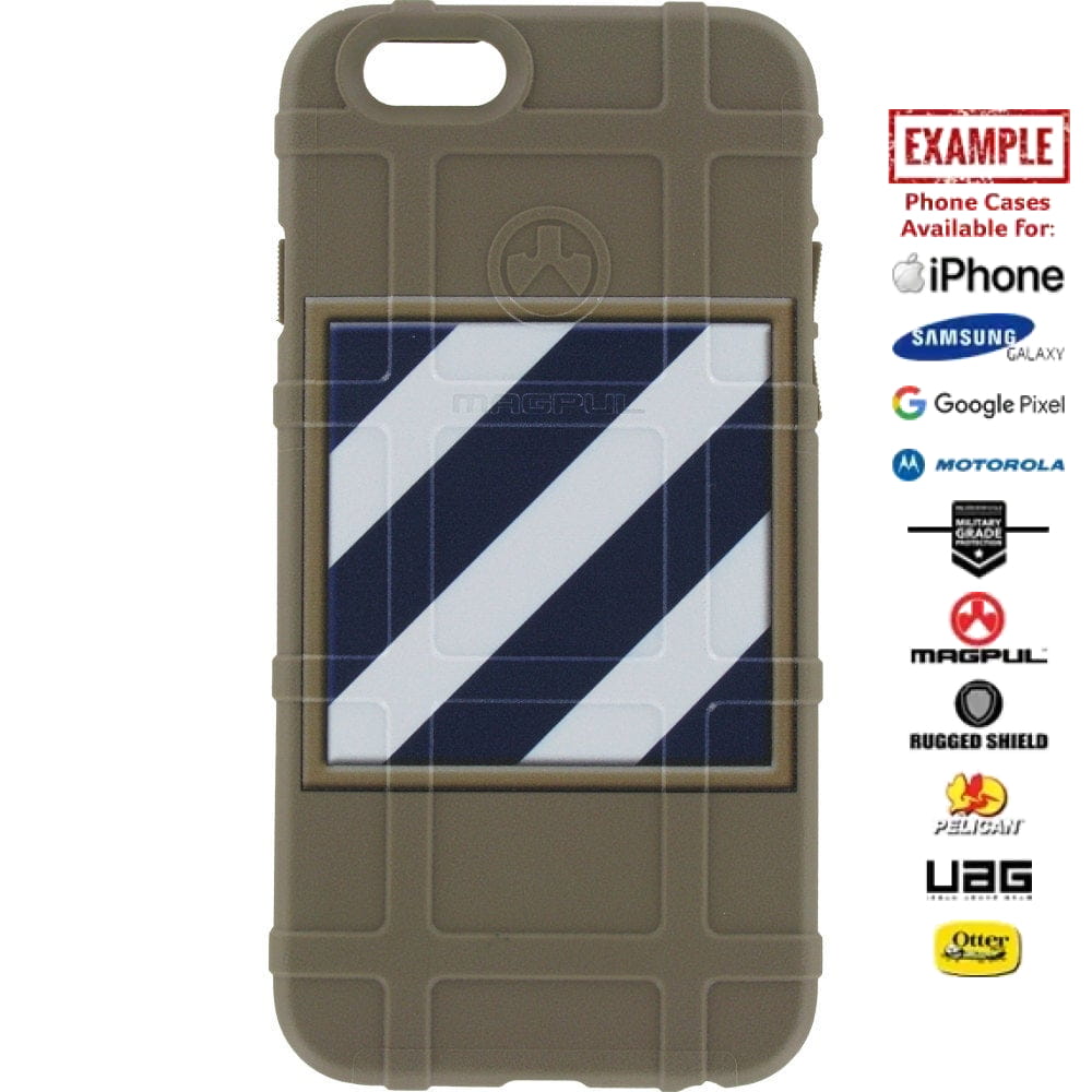 US Army 3rd Infantry Division Patch "Marne Division" Custom Printed Case Design for Apple, Samsung, Google & Motorola Phone Models