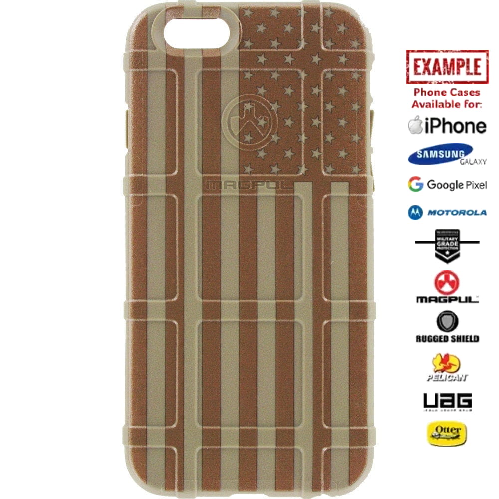 US American Flag Desert Subdued on Flat Dark Earth Custom Printed Case Design for Apple, Samsung, Google & Motorola Phone Models