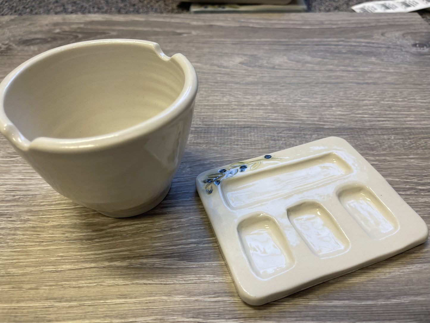 Ceramic Pottery Paint Brush Water Cup