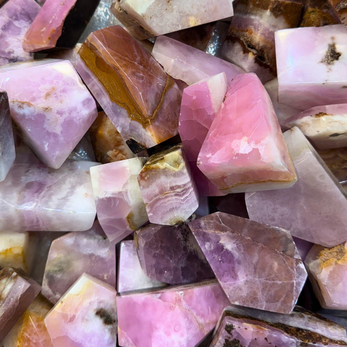 AAA-grade Pink Aragonite Crystal