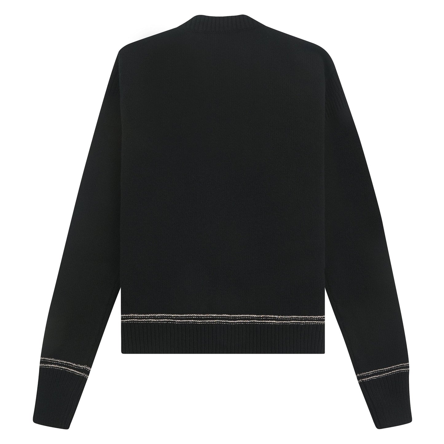 Roundneck Logo Sweater | Black
