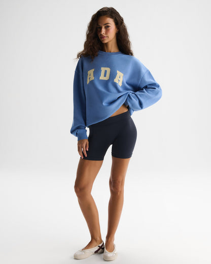 ADA Oversized Sweatshirt - Blossom Blue/Buttercream