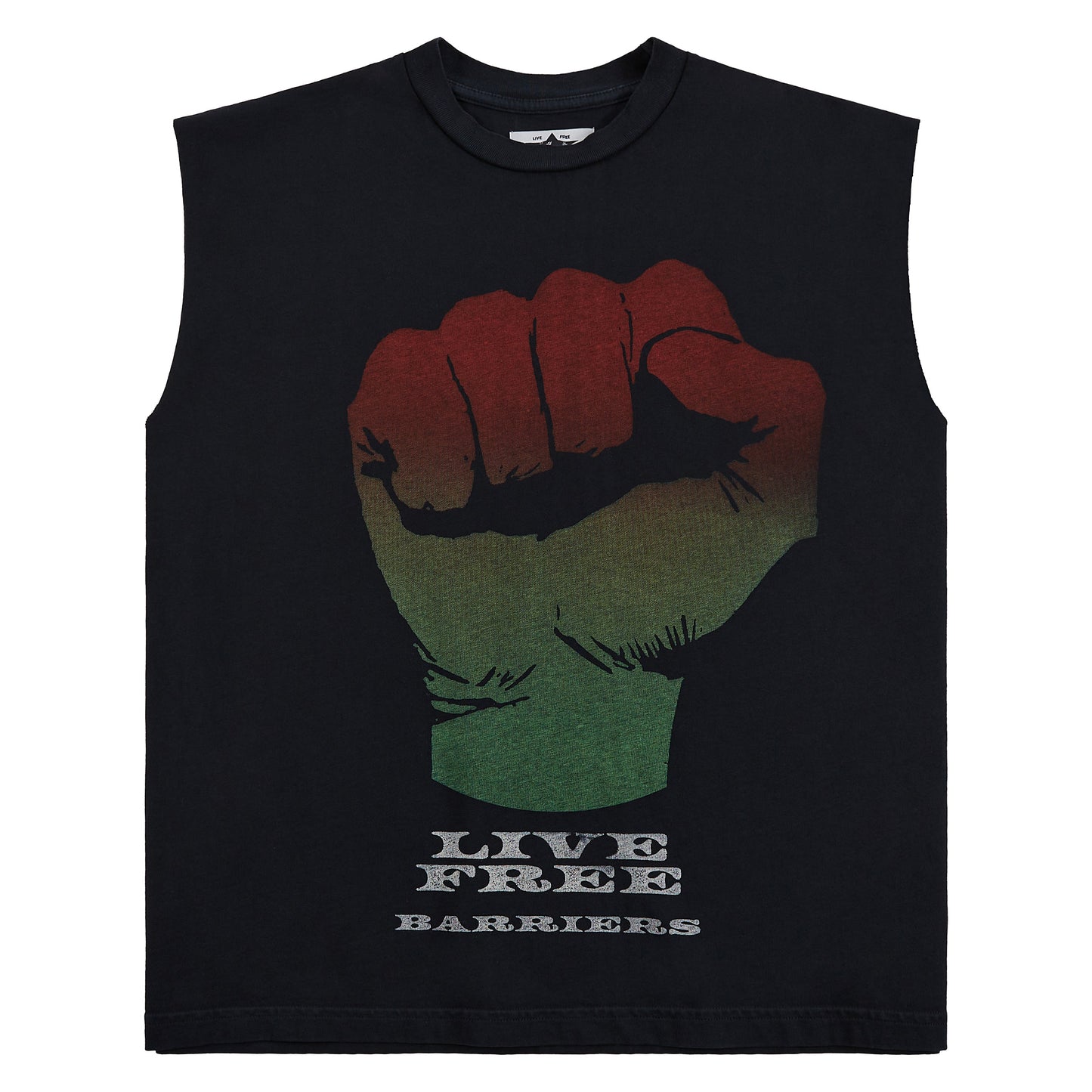 Fist Sleeveless Tee | Black