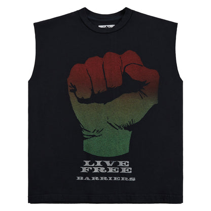 Fist Sleeveless Tee | Black