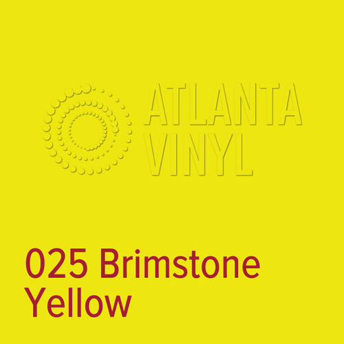 025 Brimstone Yellow Oracal 651 Permanent Vinyl (24" Roll)