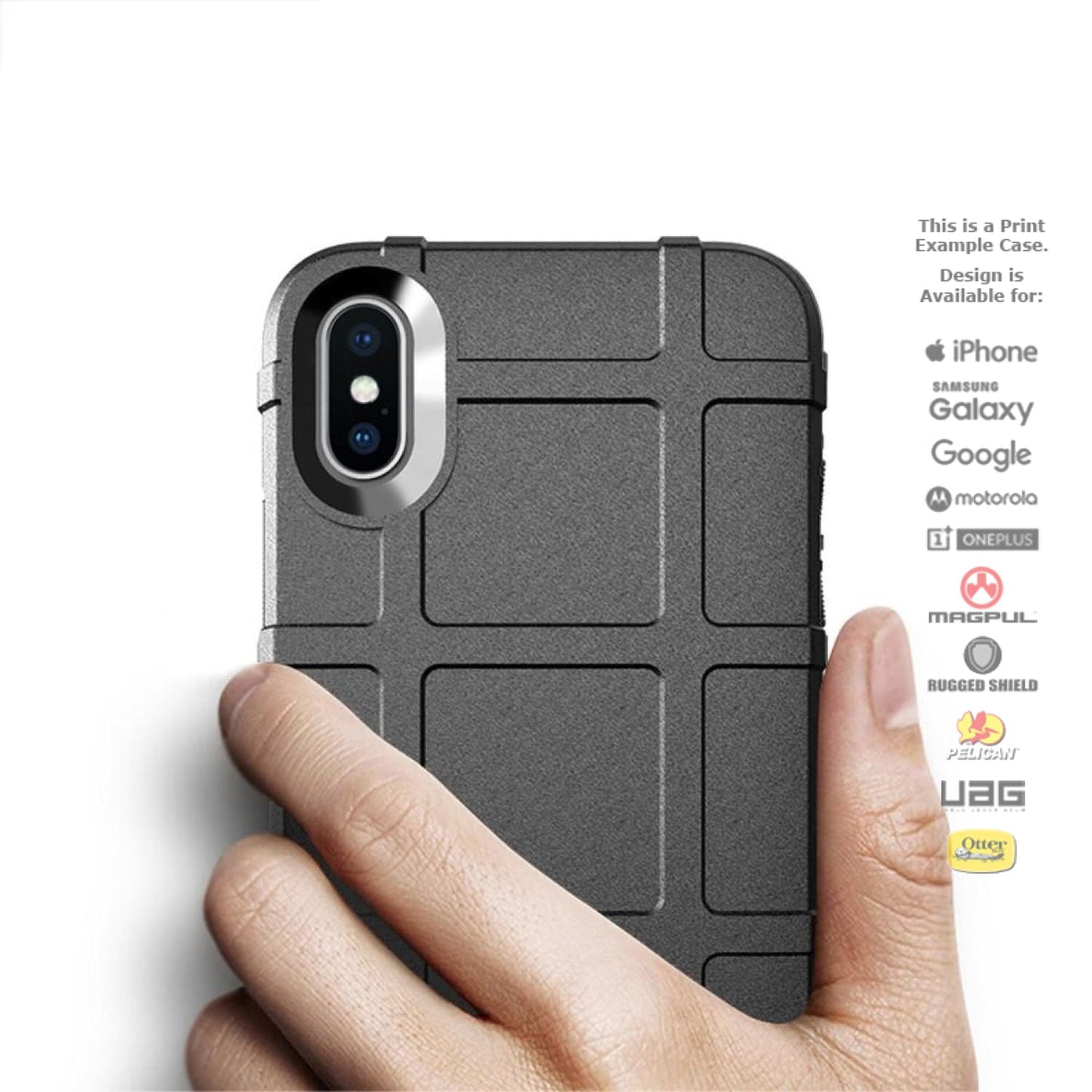 Rugged Shield Branded Solid Color TPU Cases for all Apple iPhone Models