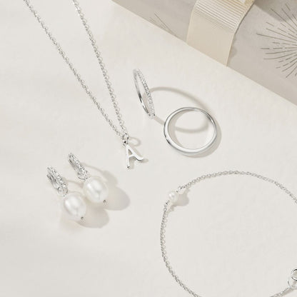 Silver Individual Curve Initial Charm