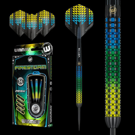 WINMAU - Firestorm Darts - 90% Tungsten - 24g