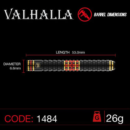 WINMAU - Valhalla - 85% and 95% Dual Core Tungsten Darts - 26g