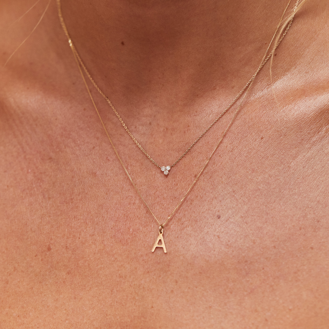 Gold Individual Initial Charm