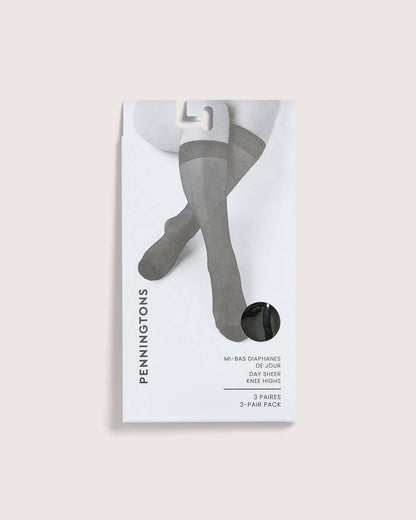 Knee High Nylon Socks, Set of 3
