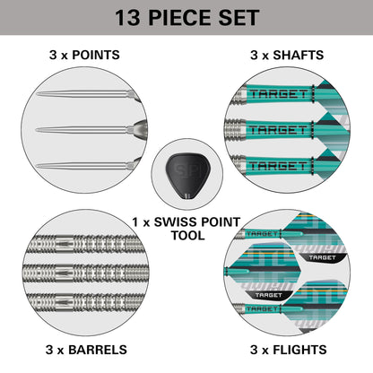 TARGET - 22g - Hydro SP 01 - Steel Tip Swiss Point - 90% Tungsten Darts