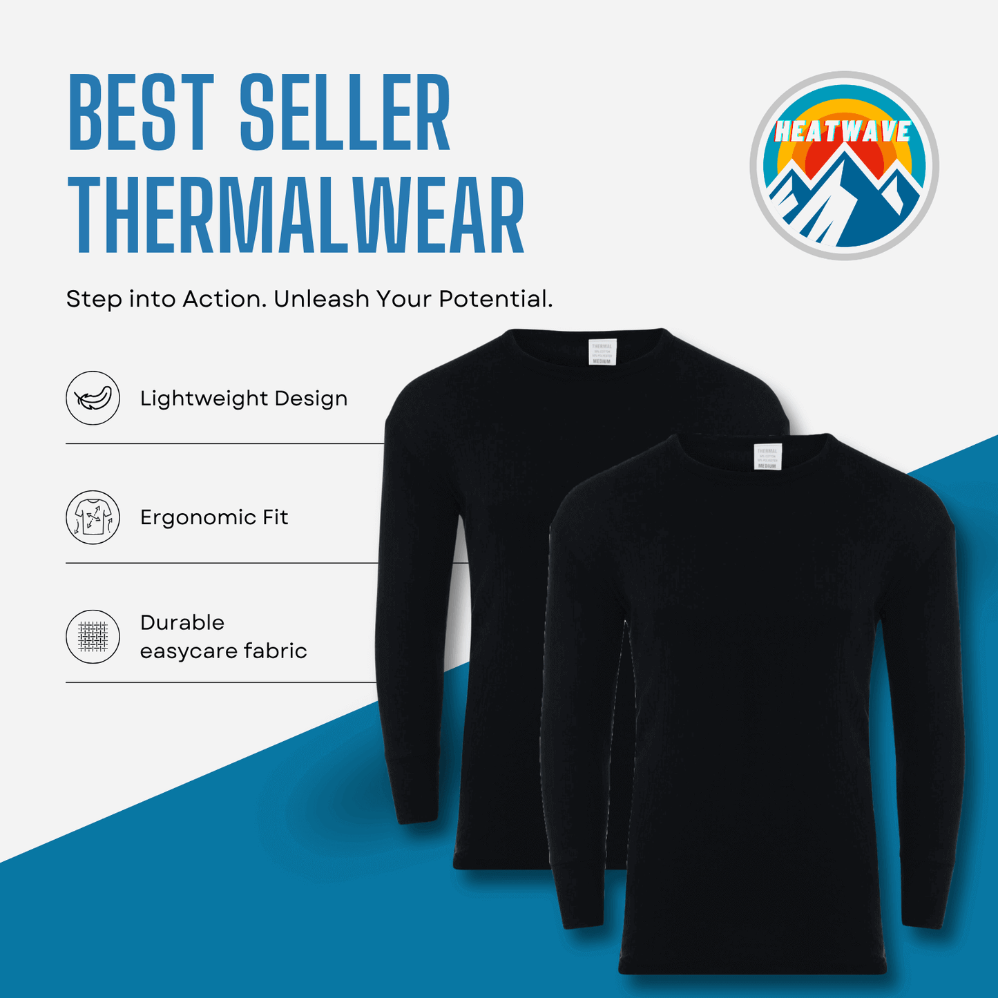 2 Pack Men's Thermal Underwear