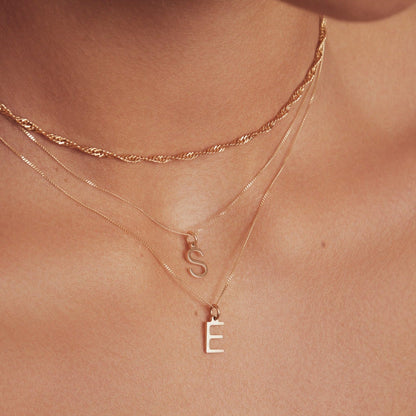 Gold Individual Initial Charm