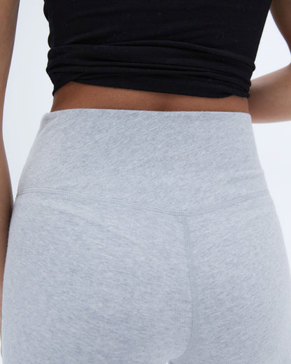 Cotton Yoga Pants - Grey Melange