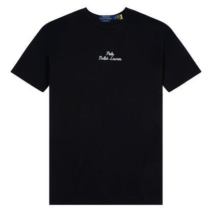 Embroidered Logo Tee | Black