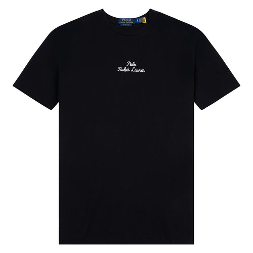 Embroidered Logo Tee | Black