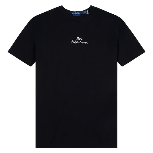 Embroidered Logo Tee | Black
