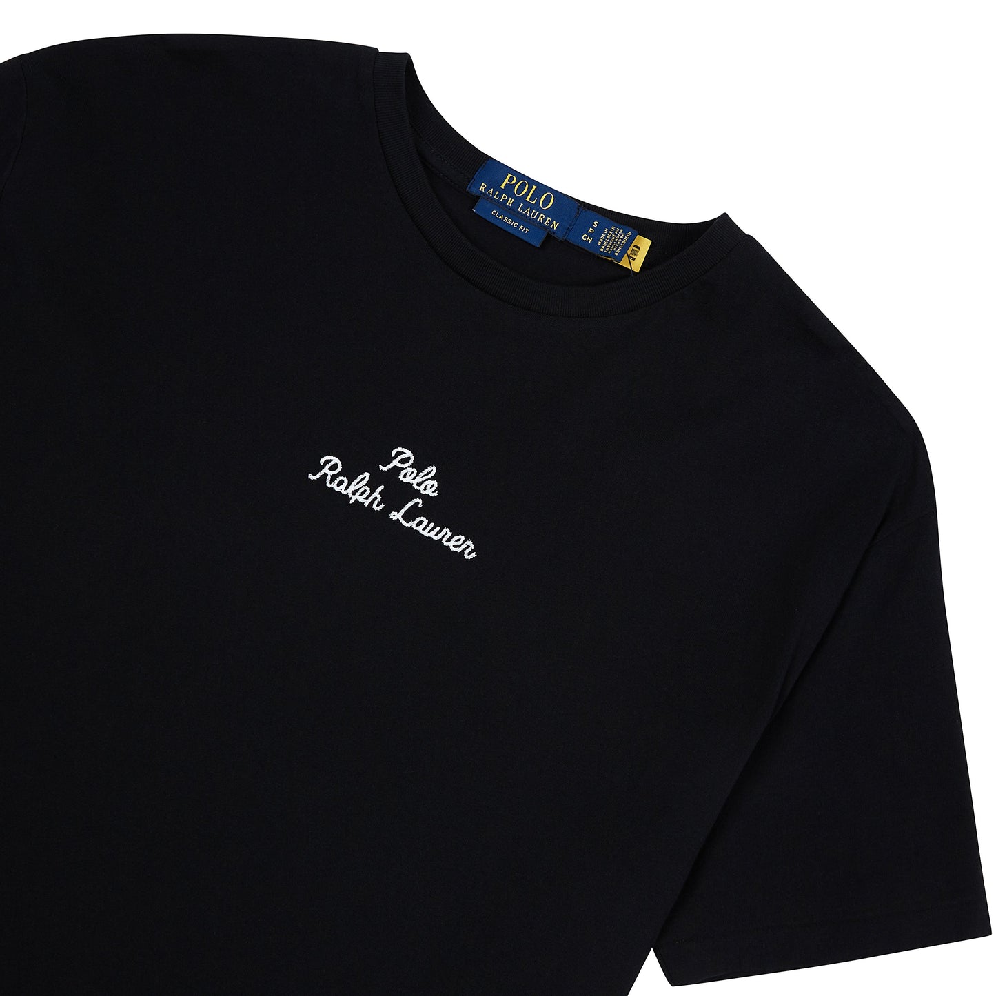 Embroidered Logo Tee | Black