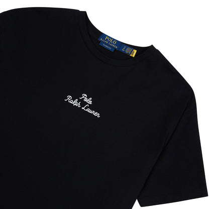 Embroidered Logo Tee | Black