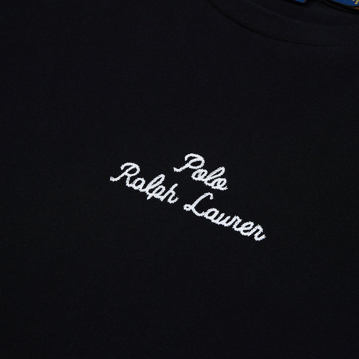 Embroidered Logo Tee | Black