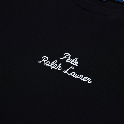 Embroidered Logo Tee | Black