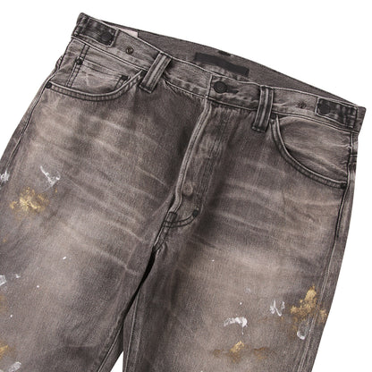 Edo Straight Kuro Peinto Denim | Grey