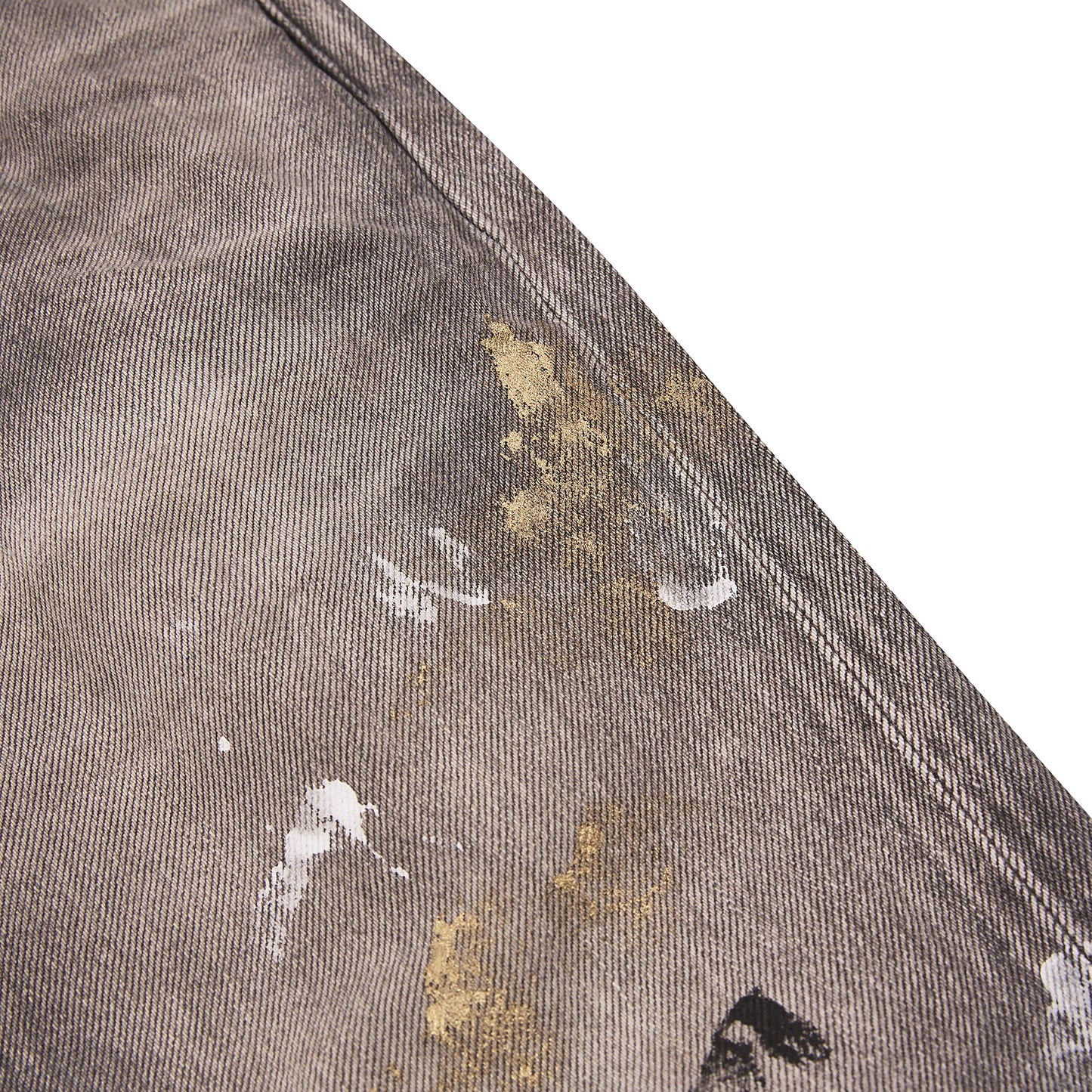 Edo Straight Kuro Peinto Denim | Grey