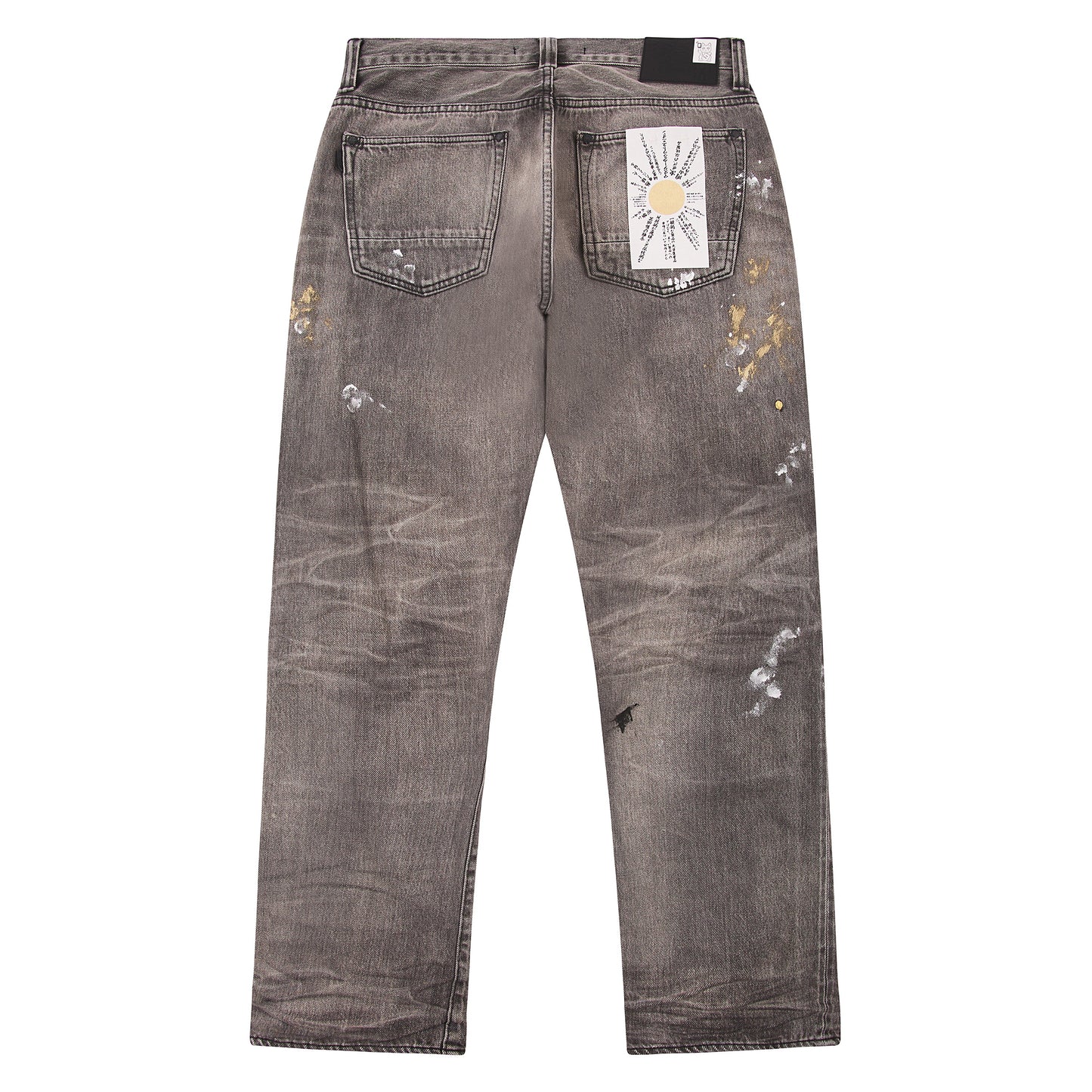 Edo Straight Kuro Peinto Denim | Grey