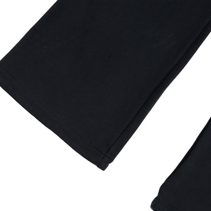 Cracked Puzzle Flared Sweatpant | Black
